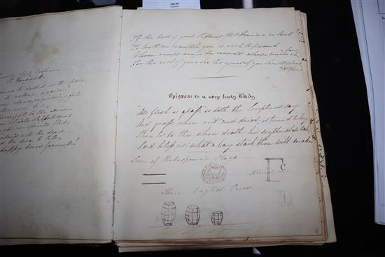 An 1826 autograph album / sketch book